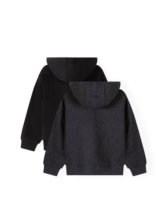 minoti minoti Bluza 33FLEECE285 Czarny Regular Fit
