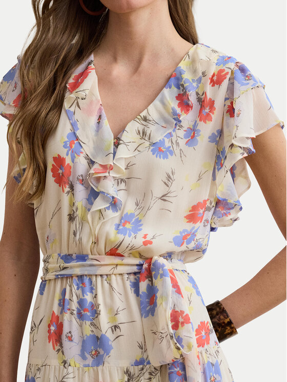 LAUREN RALPH LAUREN LAUREN RALPH LAUREN Letní šaty 200P08686001 Krémová Regular Fit