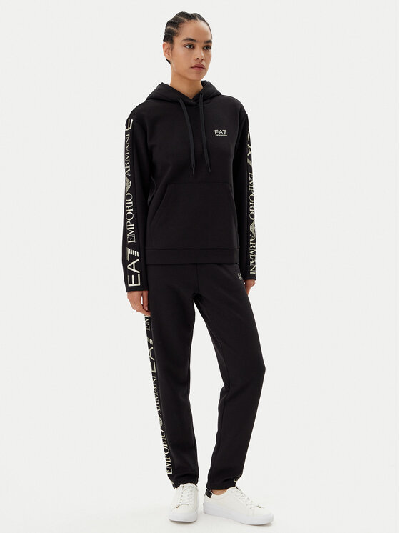 EA7 Emporio Armani EA7 Emporio Armani Tepláková souprava 7W000116 AF10443 MC004 Černá Regular Fit