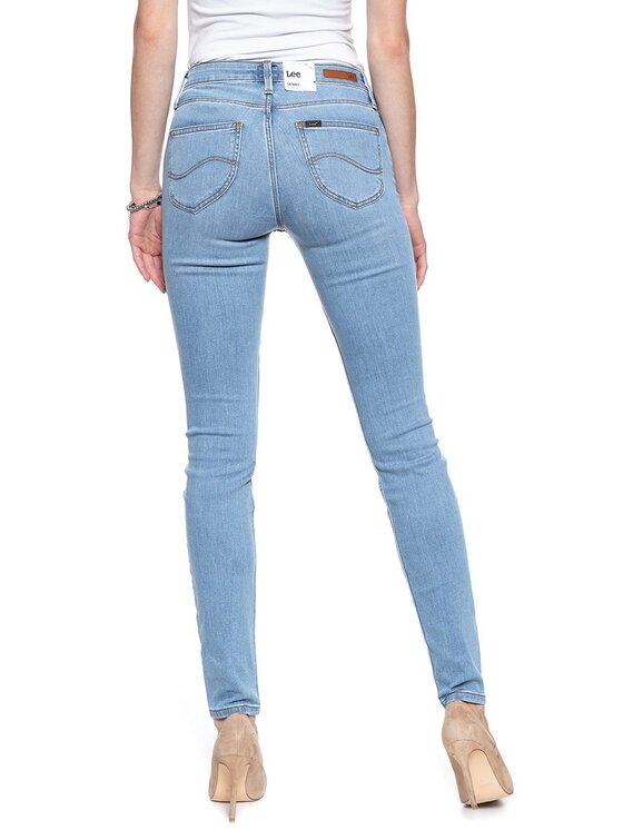 Lee Lee Jeansy SCARLETT Niebieski Skinny Fit