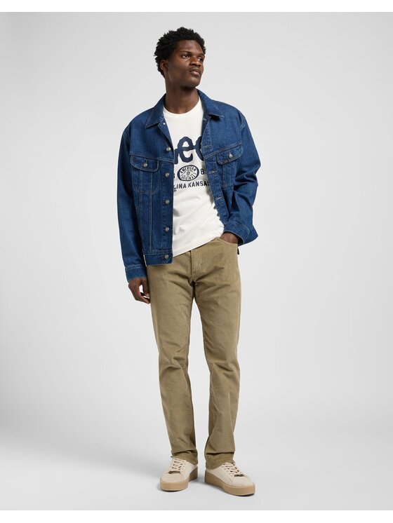 Lee Lee T-Shirt REGULAR BIG LOGO TEE Biały Regular Fit
