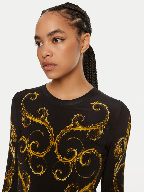 Versace Jeans Couture Versace Jeans Couture Ежедневна рокля 77HAO9P8 Черен Slim Fit