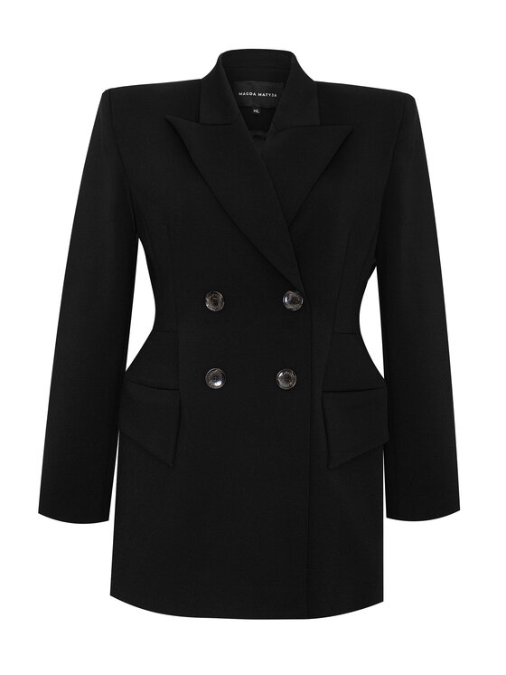 Magda Matyja Magda Matyja Marynarka GEORGIA BLAZER Czarny Fitted Fit