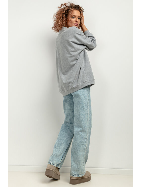 Tessita Tessita Mikina T417/2/XL-XXL Šedá Oversize