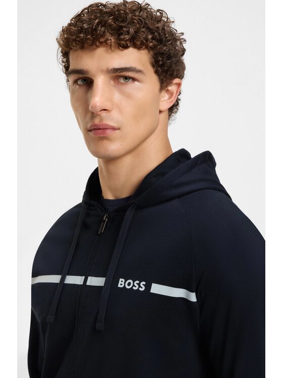 BOSS BOSS Bluza 50550571-404 Granatowy Regular Fit