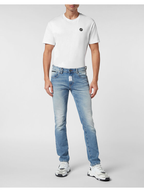 PHILIPP PLEIN PHILIPP PLEIN Jeansy 15535 Niebieski jasny Slim Fit