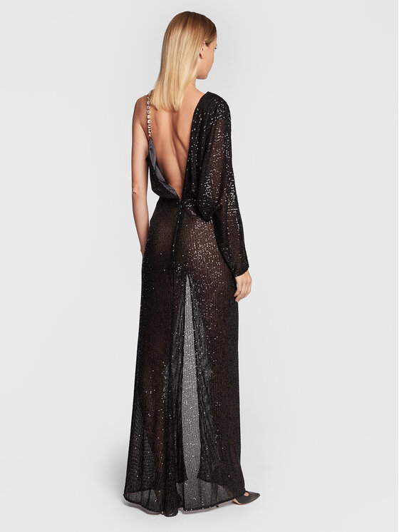 Elisabetta Franchi Elisabetta Franchi Φόρεμα βραδινό AB-288-27E2-V560 Μαύρο Regular Fit