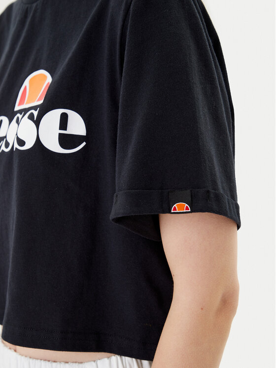 Ellesse Ellesse T-shirt Alberta Crop SGS04484 Crna Regular Fit