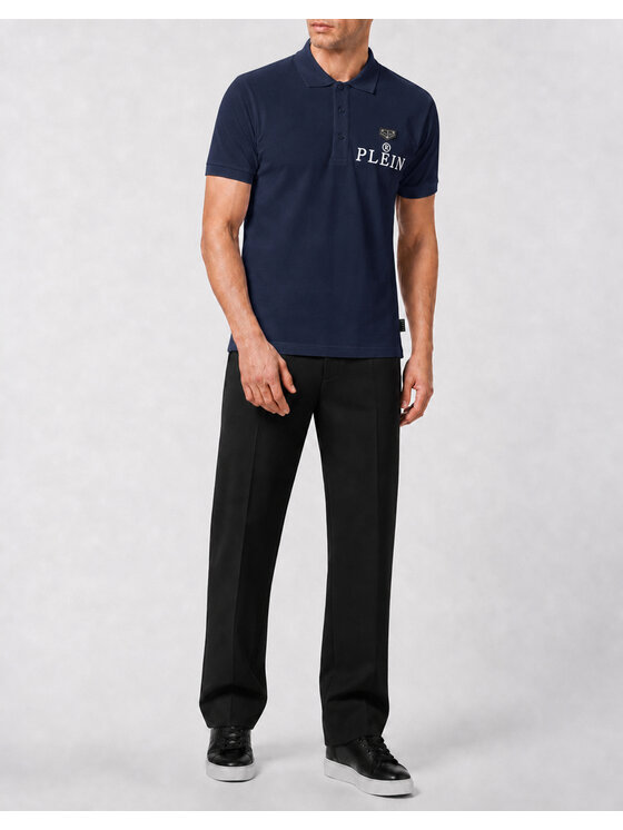 PHILIPP PLEIN PHILIPP PLEIN Polo 31624 Blu scuro Slim Fit