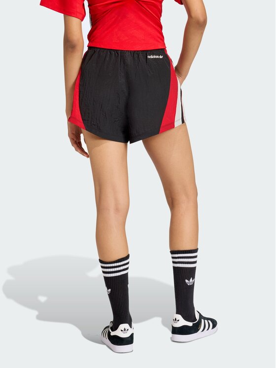 adidas adidas Szorty materiałowe 159070 Czarny Loose Fit