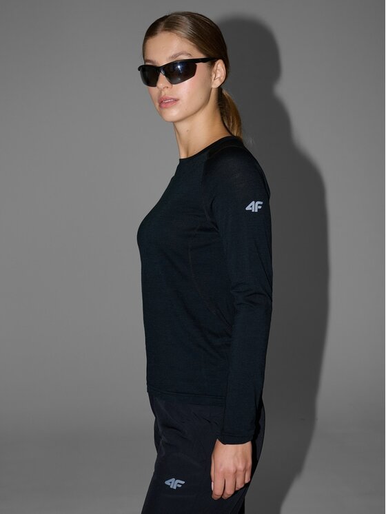 4F 4F Intimo termico pezzo sopra 4FWAW25TFLOF433-20S Nero Regular Fit