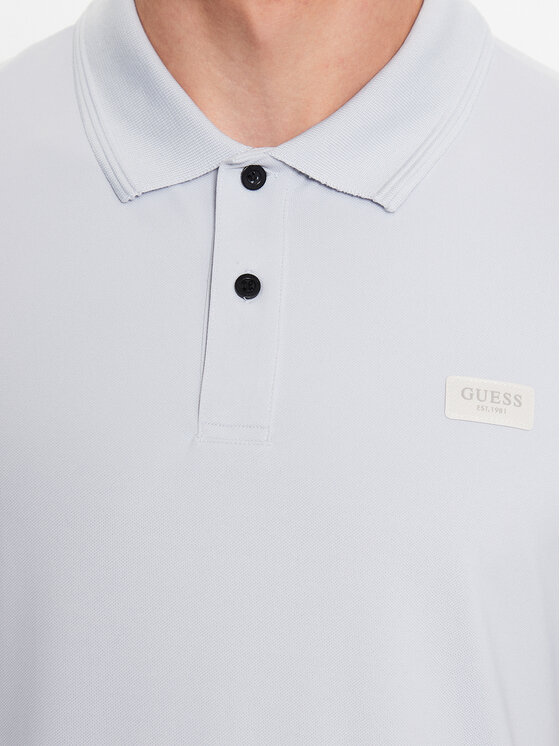Guess Guess Polo majica M3YP35 KBS60 Siva Slim Fit
