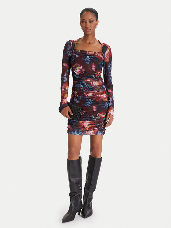 Guess Guess Koktejlové šaty W5BK65 KCZC2 Farebná Slim Fit