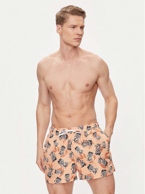 BOSS Boss Pantaloni scurți pentru înot Ery 50515718 Portocaliu Regular Fit