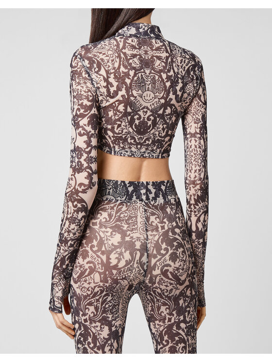 PHILIPP PLEIN PHILIPP PLEIN Top 11003 Crema Cropped Fit