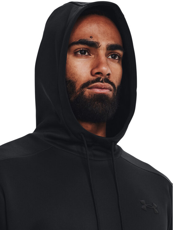 Under Armour Under Armour Majica dugih rukava UA Armour Fleece Hoodie 1373353 Crna Regular Fit