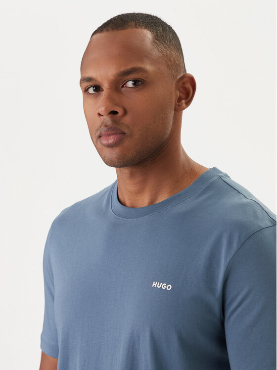 HUGO HUGO T-Shirt Dero222 50466158 Blau Regular Fit