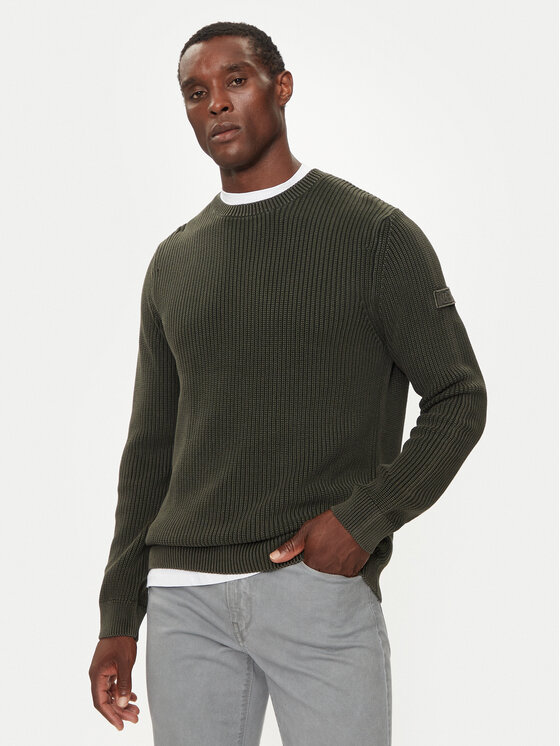 JOOP! Jeans Sveter 15 JJK-13Haro 30042634 Zelená Modern Fit