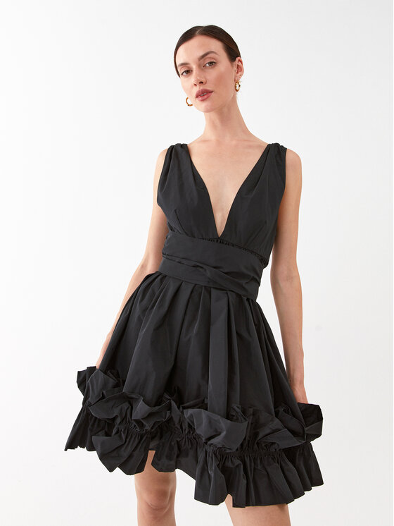 PINKO Pinko Koktel haljina Sigma 101782 Y3LE Crna Regular Fit