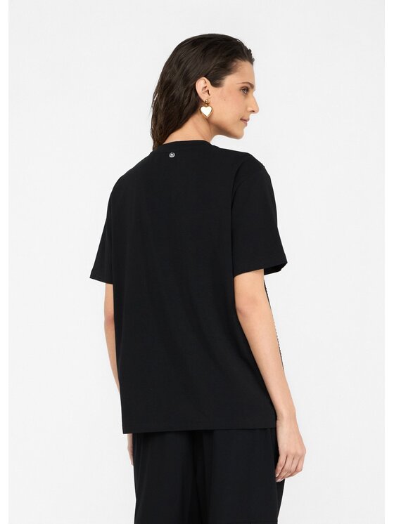 Liu Jo Liu Jo T-shirt CF5072JS08822222 Nero Regular Fit