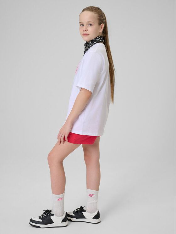 4F 4F Szorty sportowe THE COLOR'S ENERGY Różowy ciemny Loose Fit