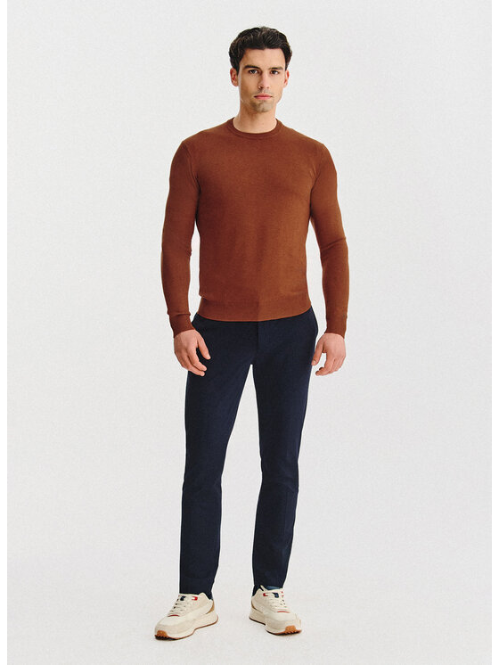Pako Lorente Pako Lorente Sweter P25WN-2X-033 Pomarańczowy Classic Fit