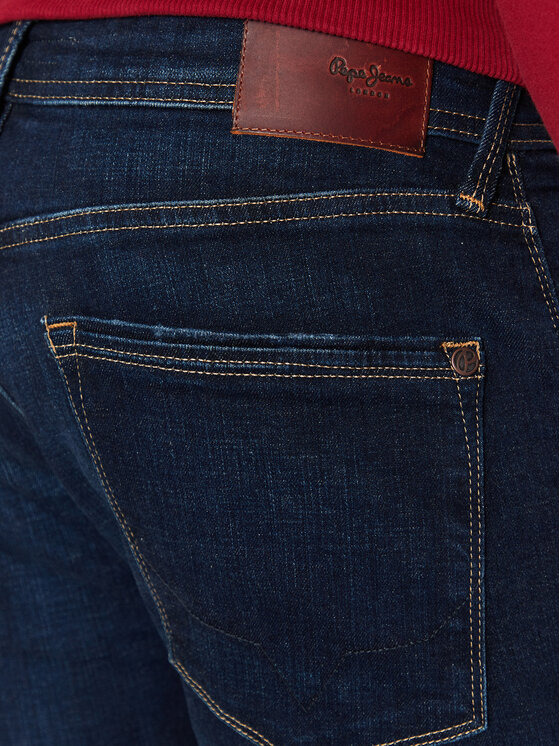 Pepe Jeans Pepe Jeans Jeansy Stanley PM206326 Niebieski Taper Fit