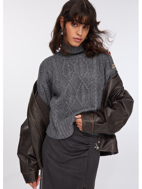 Liu Jo Liu Jo Maglione MF5425MS04002050 Grigio Regular Fit