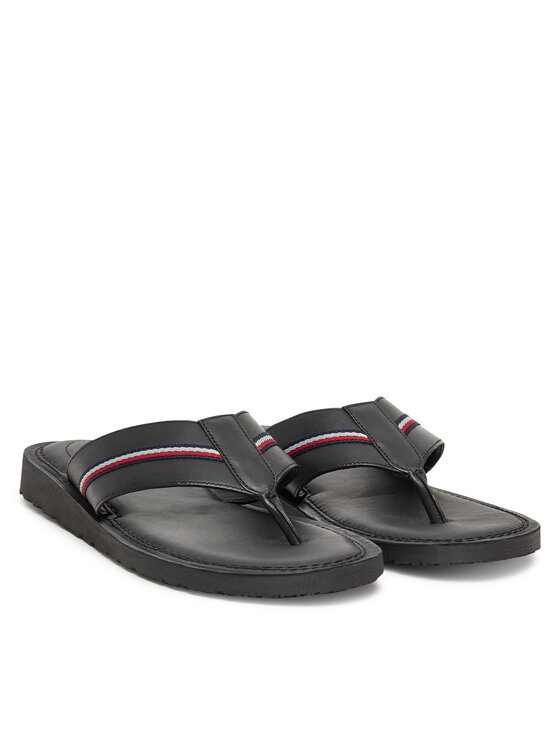 Tommy Hilfiger Tommy Hilfiger Σαγιονάρες Core Hilfiger Toe Post Lh Sandal FM0FM05416 Μαύρο
