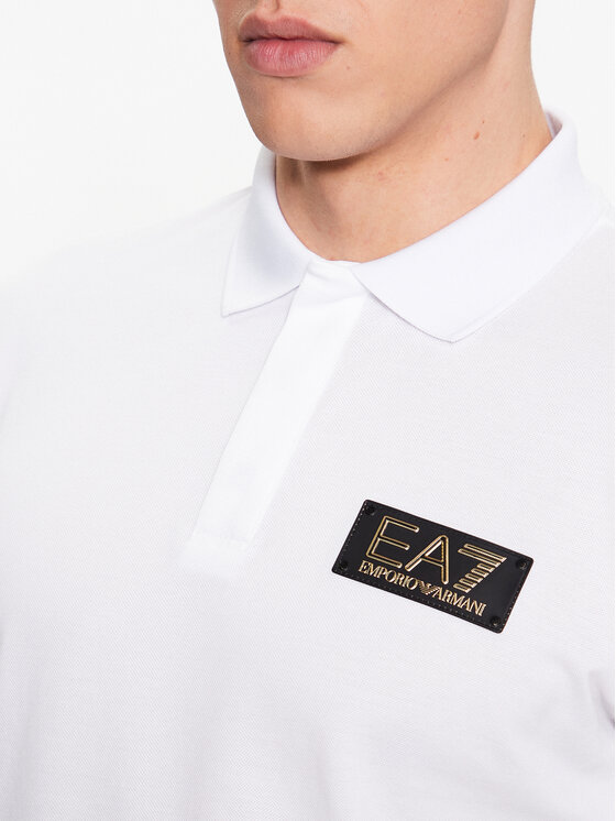 EA7 Emporio Armani EA7 Emporio Armani Polo 3RPF01 PJ5AZ 1100 Biały Regular Fit