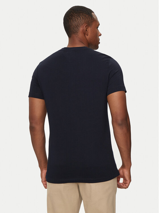 Tommy Hilfiger Tommy Hilfiger T-shirt Arch MW0MW35466 Blu scuro Slim Fit