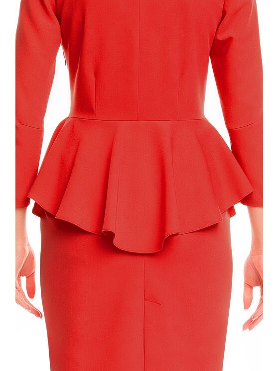 Awama Awama Vestito da giorno A132 Rosso Basic Fit