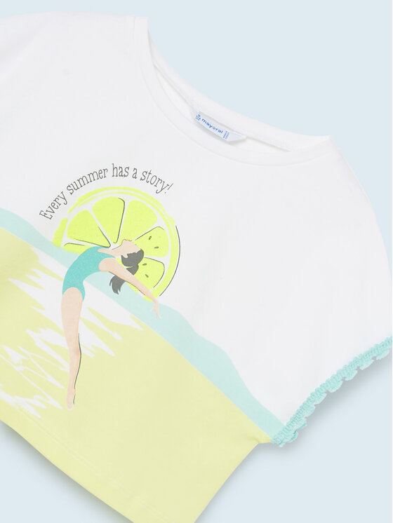 Mayoral Mayoral Σετ T-Shirt και σορτς 6247 Έγχρωμο