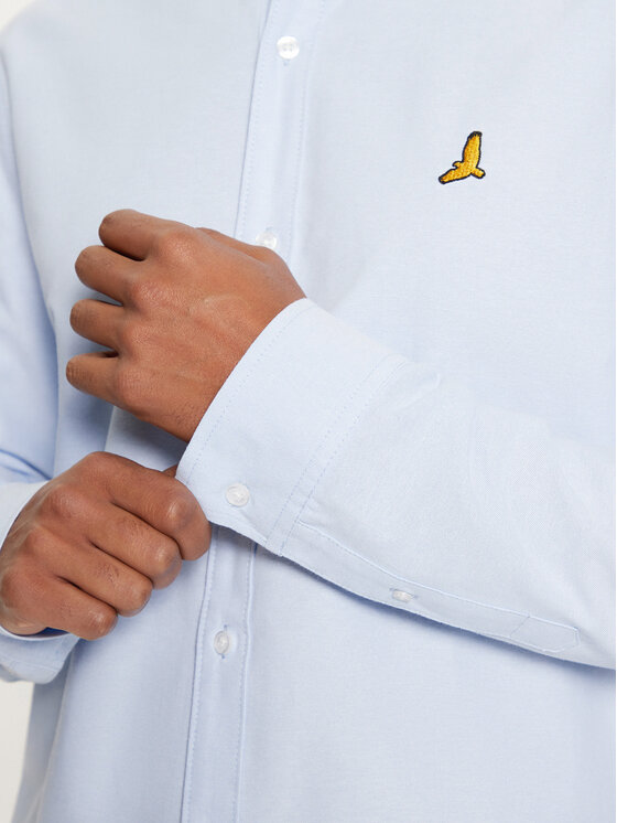 Brave Soul Brave Soul Srajca MSH-230CLAUDIANB Modra Slim Fit
