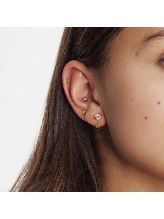 ANIA KRUK ANIA KRUK Piercing SMVKS1040Z Żółte złocenie