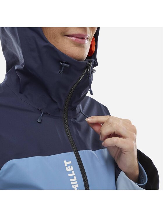 Millet Millet Kurtka przeciwdeszczowa Kamet Gtx Jkt W Niebieski Active Fit