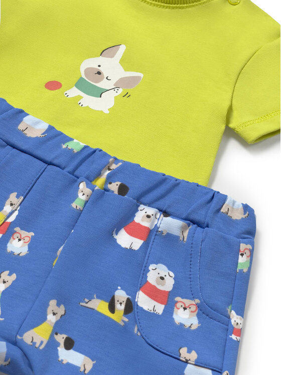 Mayoral Mayoral Set tricou și pantaloni scurți 1206 Colorat Regular Fit