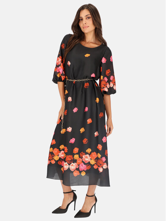 L’AF L’AF Sukienka elegancka Karin Czarny Regular Fit