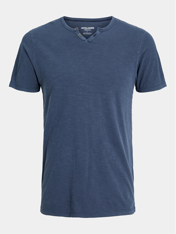 Jack&Jones Jack&Jones Majica Split 12164972 Mornarsko modra Standard Fit