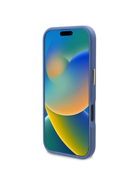 Guess Guess Etui na telefon iPhone 16 Niebieski