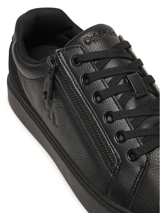 Calvin Klein Calvin Klein Sneakersy Classic Cup Laceup Zip Lth YM0YM01437 Czarny