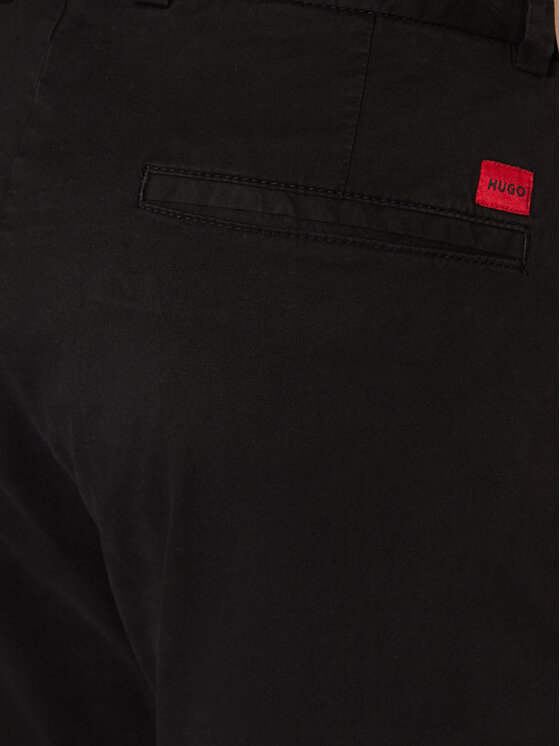 HUGO HUGO Chinosy 50530886 Czarny Slim Fit