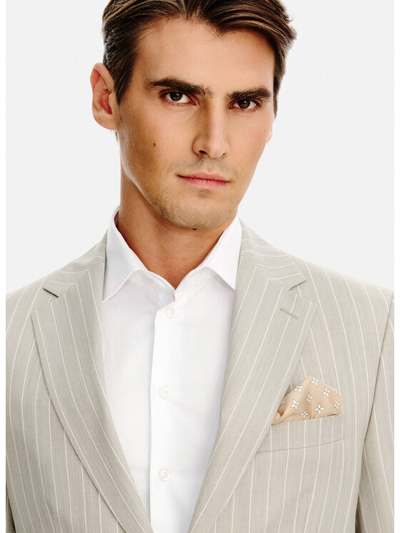 Pako Lorente Pako Lorente Marynarka P26SP-3G-027 Beżowy Slim Fit