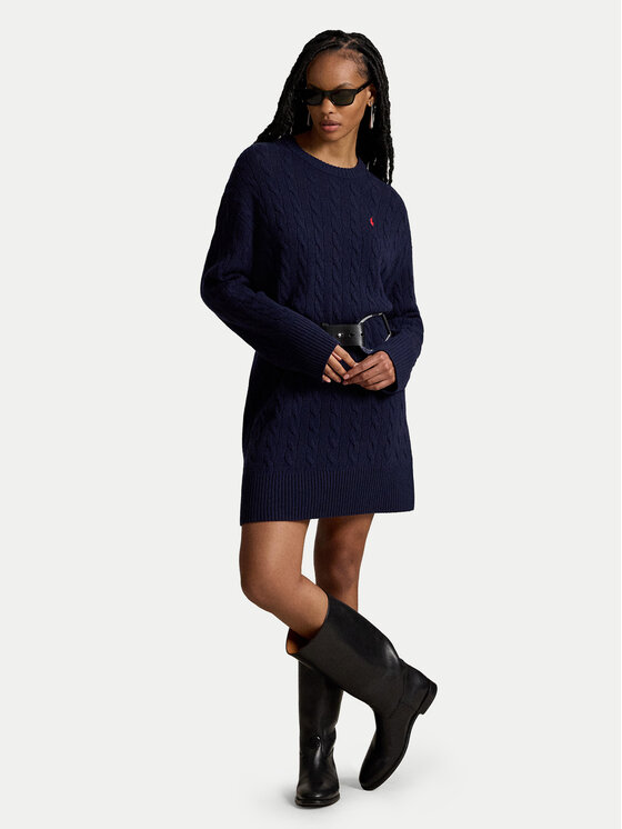 Polo Ralph Lauren Polo Ralph Lauren Трикотажна сукня 211B17446001 Cиній Regular Fit