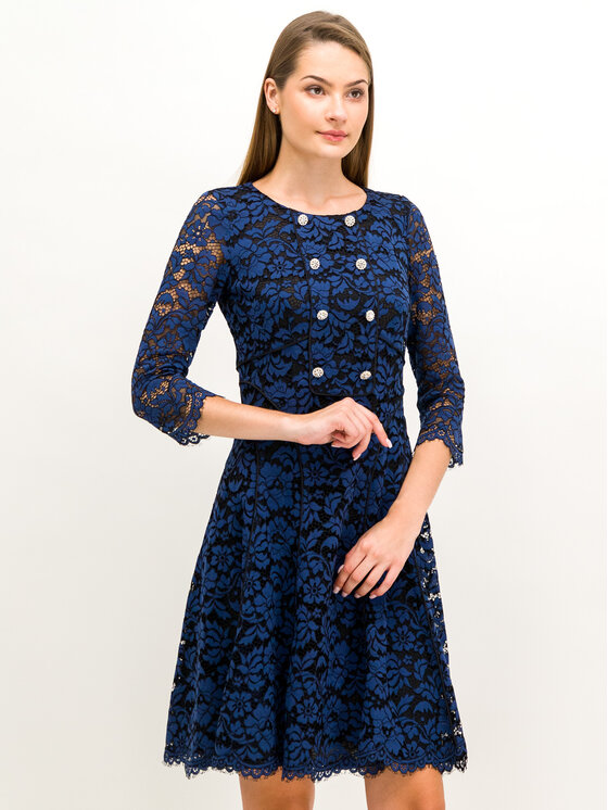 Luisa Spagnoli Luisa Spagnoli Sukienka koktajlowa Ghibli 536077 Granatowy Regular Fit