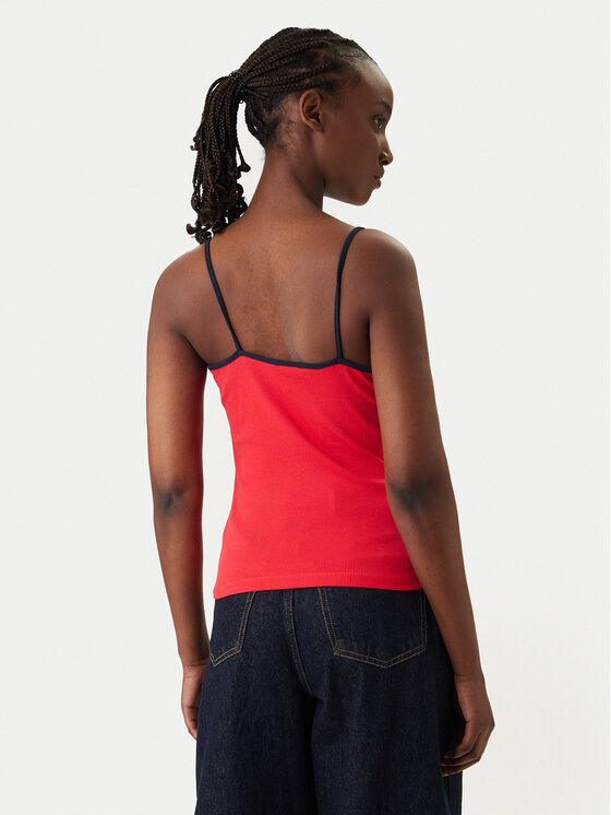 Tommy Jeans Tommy Jeans Top DW0DW22261 Rosso Slim Fit