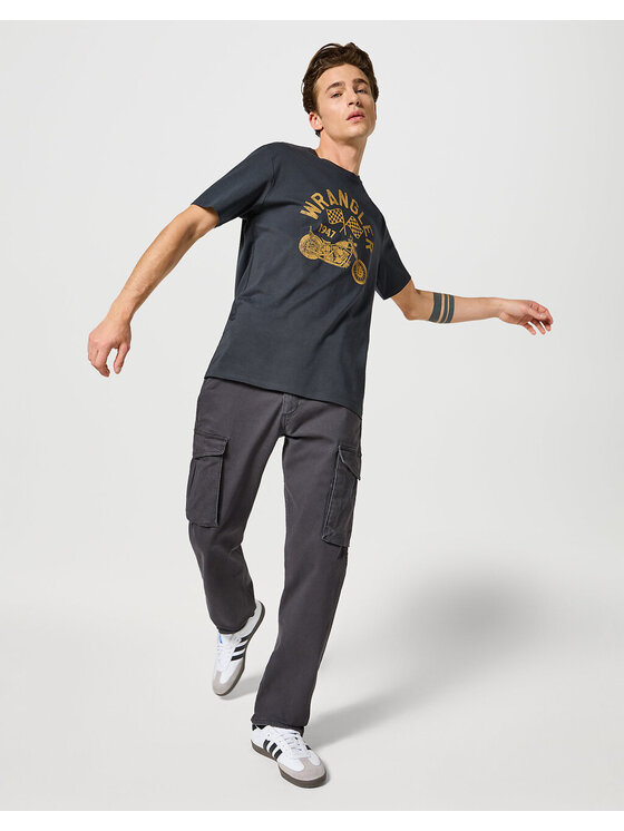 Wrangler Wrangler Pantaloni di tessuto CASEY JONES CARGO Nero Regular Fit