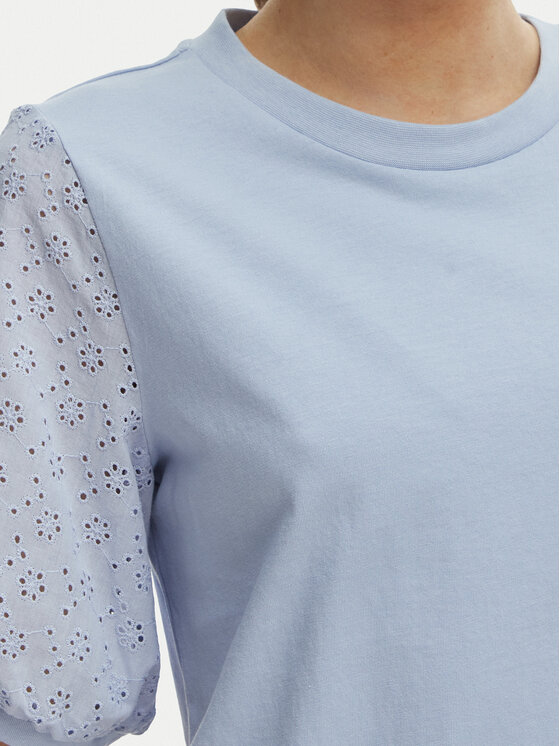 Vero Moda Vero Moda Bluzka Janni 10340706 Błękitny Regular Fit
