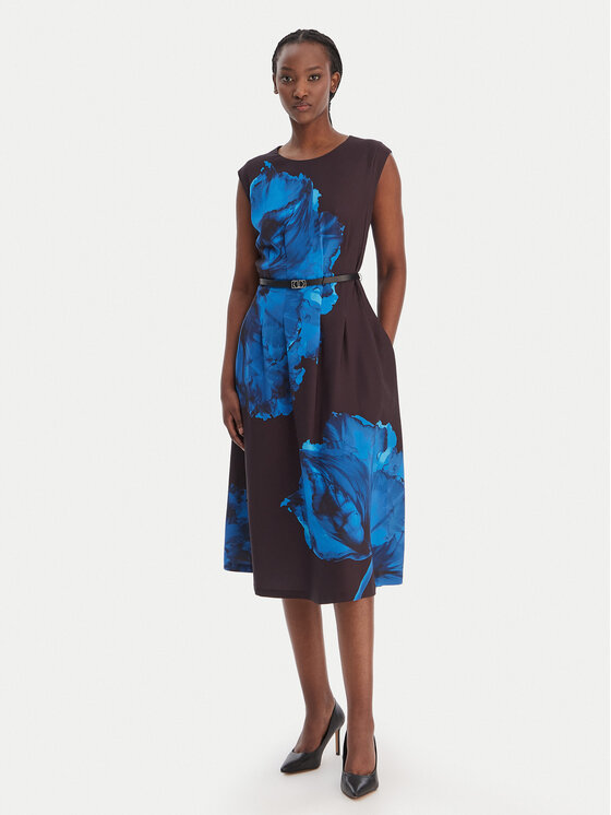 DKNY DKNY Sukienka koktajlowa DD5N3J04 Czarny Regular Fit