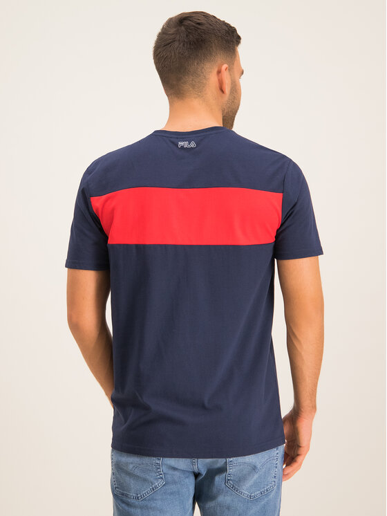 Fila Fila Футболка Aki Logo 687129 синій Regular Fit